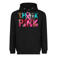 Black think pink cancer ribbon Heavyweight Hoodie - AdoDesignShop