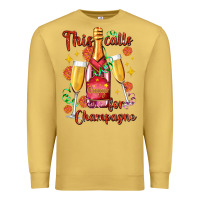 Antique Gold this calls for champagne Premium Sweatshirt - AdoDesignShop
