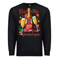 Black this calls for champagne Premium Sweatshirt - AdoDesignShop