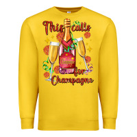 Lemon this calls for champagne Premium Sweatshirt - AdoDesignShop