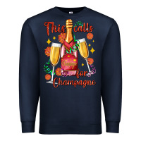 Navy this calls for champagne Premium Sweatshirt - AdoDesignShop