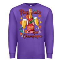 Purple this calls for champagne Premium Sweatshirt - AdoDesignShop