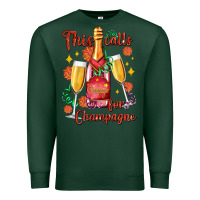 Sports Green this calls for champagne Premium Sweatshirt - AdoDesignShop