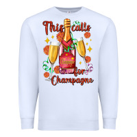 White this calls for champagne Premium Sweatshirt - AdoDesignShop