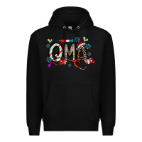 Black christmas nurse qma Premium Hoodie - CowhideDigitalArt