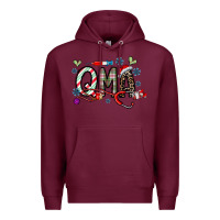 Burgundy christmas nurse qma Premium Hoodie - CowhideDigitalArt