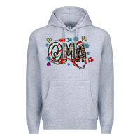 Heather Grey christmas nurse qma Premium Hoodie - CowhideDigitalArt