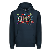 Navy christmas nurse qma Premium Hoodie - CowhideDigitalArt