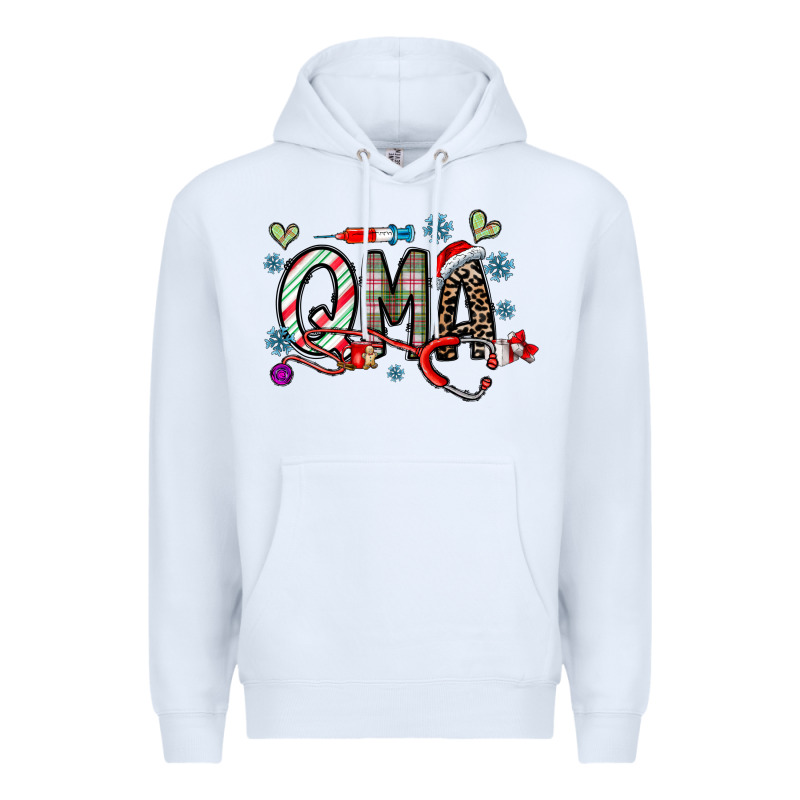 Christmas Nurse Qma Premium Hoodie by CowhideDigitalArt | Teevron