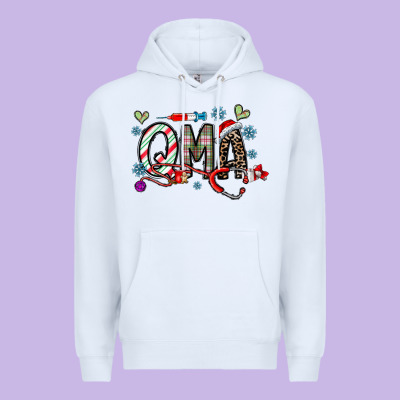 Christmas Nurse Qma Premium Hoodie Designed By Cowhidedigitalart