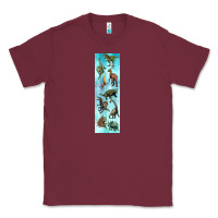 Burgundy dinosaurs pen wrap Classic Tee - Artiststas