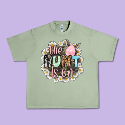 Easter Day The Hunt Is On Urban Heavy Tee Designed By Oliviacreatesart