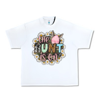 White Easter Day The hunt is on Urban Heavy Tee - OliviaCreatesArt