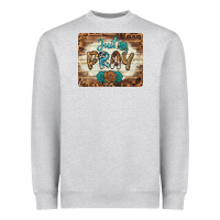 Heather Grey just pray mousepad Heavyweight Sweatshirt - BarkalooDesign