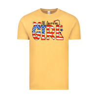 Vintage Mustard All American Girl Bandana Vintage Tee - CowCowDesign