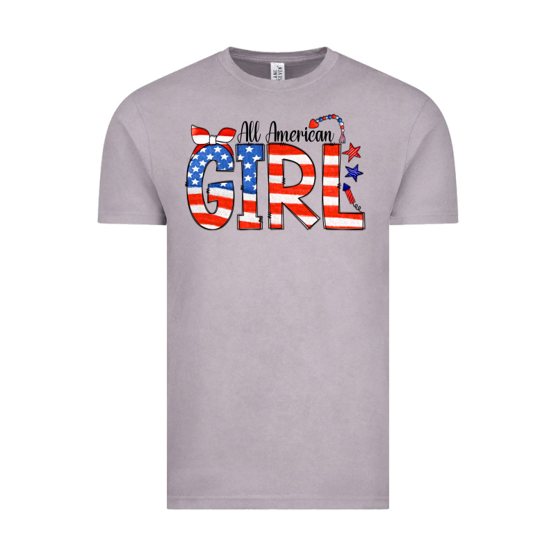 All American Girl Bandana Vintage Tee by CowCowDesign | Teevron