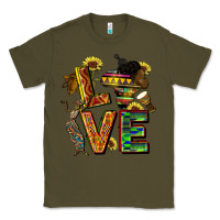 Army Green love juneteenth africa Classic Tee - CowGirlArtShop