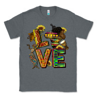 Charcoal Heather love juneteenth africa Classic Tee - CowGirlArtShop