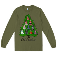 Army Green ohh Christmas trees Long Sleeve Tee - RanaPortraitStore