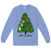 Colony Blue ohh Christmas trees Long Sleeve Tee - RanaPortraitStore