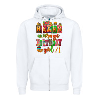 White nacho average speech therapist Zipper Hoodie - AdoDesignShop