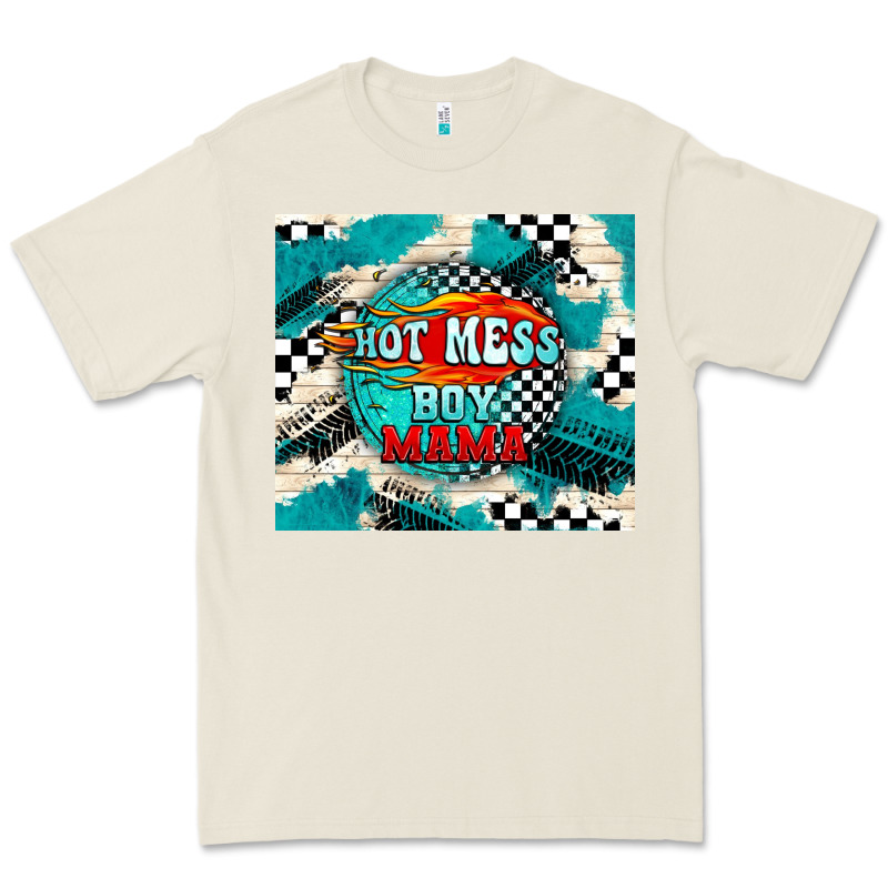 Hot Mess Boy Mama With Fire Premium Tee by TumblerDesignByShophia | Teevron