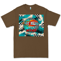 Cacao hot mess boy mama with fire Premium Tee - TumblerDesignByShophia