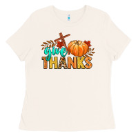 Bone give thanks Ladies Tee - CowGirlArtShop