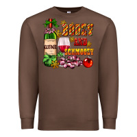Chestnut boozy and schmoozy Premium Sweatshirt - AdoDesignShop