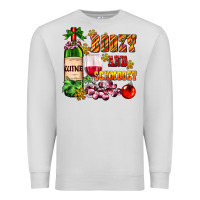 Dove Grey boozy and schmoozy Premium Sweatshirt - AdoDesignShop