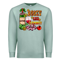Seafoam boozy and schmoozy Premium Sweatshirt - AdoDesignShop