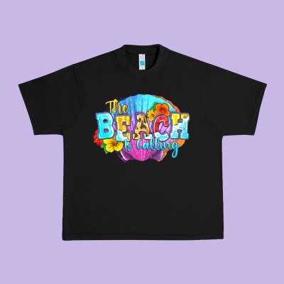 The Beach Is Calling Urban Heavy Tee Designed By Fadigitalartstudio