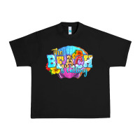 Black The beach is calling Urban Heavy Tee - FaDigitalArtStudio