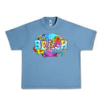 Pebble Blue The beach is calling Urban Heavy Tee - FaDigitalArtStudio