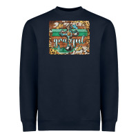 Navy grateful cross mousepad Heavyweight Sweatshirt - BarkalooDesign