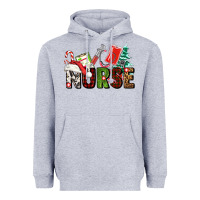 Heather Grey Christmas nurse Heavyweight Hoodie - AdoDesignShop