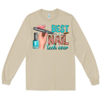 Mushroom best nail tech ever bbs Long Sleeve Tee - BundleAndBundleShop
