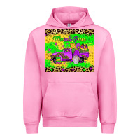 Fuchsia Pink mardi gras gnome truck Urban Hoodie - JahusDesignShop