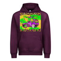 Mauve Wine mardi gras gnome truck Urban Hoodie - JahusDesignShop