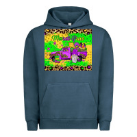 Pigment Midnight Navy mardi gras gnome truck Urban Hoodie - JahusDesignShop