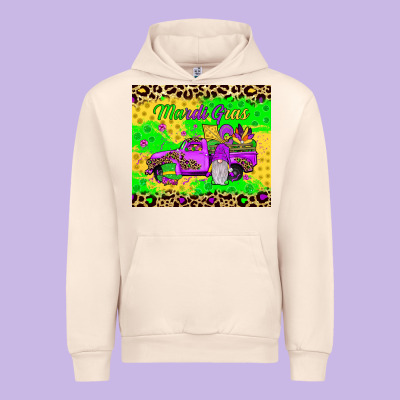 Mardi Gras Gnome Truck Urban Hoodie Designed By Jahusdesignshop