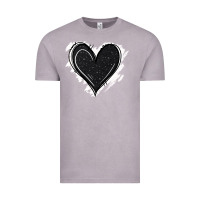 Vintage Zinc black glitter heart Vintage Tee - Jasminsmagicworld