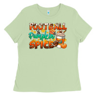 Matcha football pumpkin spice Ladies Tee - CowGirlArtShop