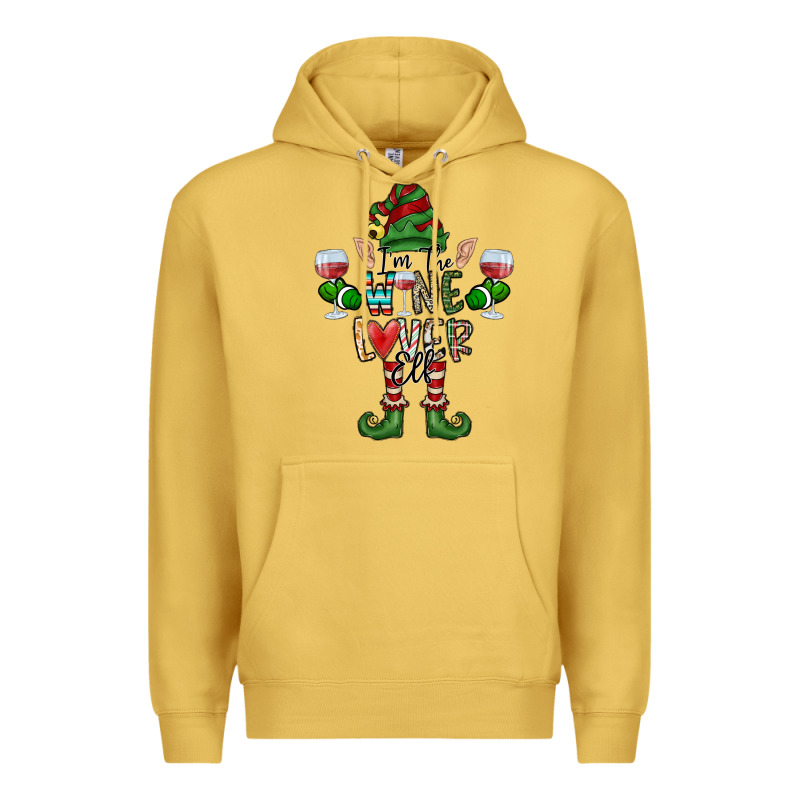 I'm The Wine Lover Elf Premium Hoodie by CowhideDigitalArt | Teevron