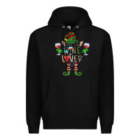 Black I'm The wine Lover Elf Premium Hoodie - CowhideDigitalArt