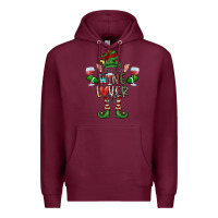 Burgundy I'm The wine Lover Elf Premium Hoodie - CowhideDigitalArt
