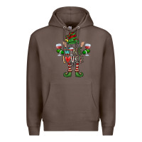Coffee I'm The wine Lover Elf Premium Hoodie - CowhideDigitalArt