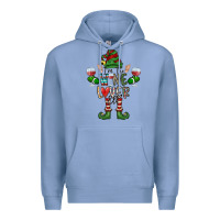 Colony Blue I'm The wine Lover Elf Premium Hoodie - CowhideDigitalArt