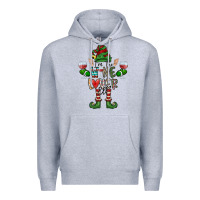 Heather Grey I'm The wine Lover Elf Premium Hoodie - CowhideDigitalArt