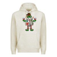 Oatmeal Heather I'm The wine Lover Elf Premium Hoodie - CowhideDigitalArt